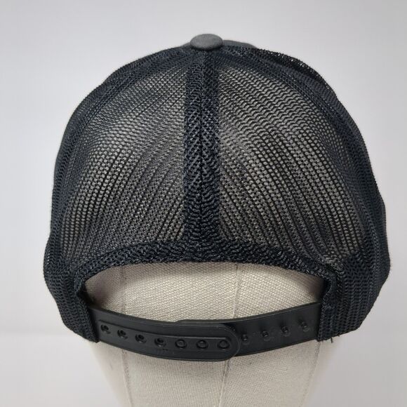 Elevate Idaho Snapback Mesh Back Trucker Hat Gray One Size Yupoong - Picture 5 of 8